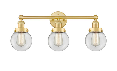 Edison Three Light Bath Vanity in Satin Gold (405|616-3W-SG-G202-6)