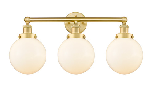 Edison Three Light Bath Vanity in Satin Gold (405|616-3W-SG-G201-8)