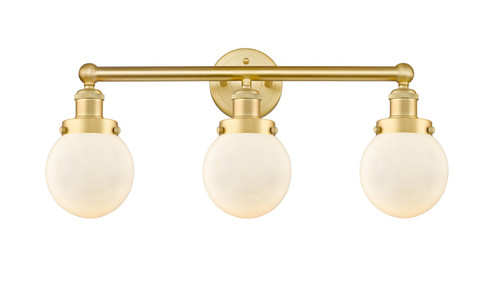 Edison Three Light Bath Vanity in Satin Gold (405|616-3W-SG-G201-6)
