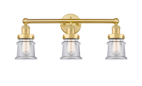 Edison Three Light Bath Vanity in Satin Gold (405|616-3W-SG-G182S)