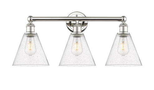 Edison Three Light Bath Vanity in Polished Nickel (405|616-3W-PN-GBC-84)