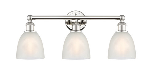 Edison Three Light Bath Vanity in Polished Nickel (405|616-3W-PN-G381)