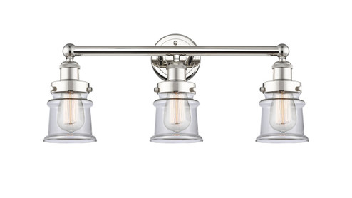 Edison Three Light Bath Vanity in Polished Nickel (405|616-3W-PN-G182S)