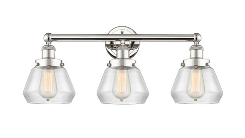 Edison Three Light Bath Vanity in Polished Nickel (405|616-3W-PN-G172)