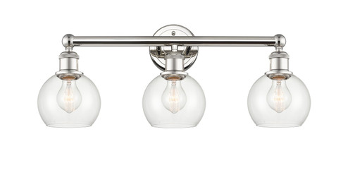 Edison Three Light Bath Vanity in Polished Nickel (405|616-3W-PN-G122-6)