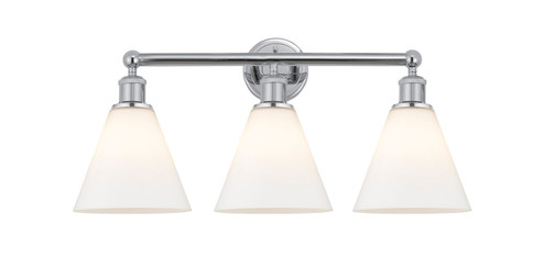 Edison Three Light Bath Vanity in Polished Chrome (405|616-3W-PC-GBC-81)