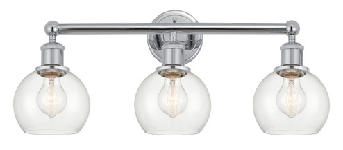 Edison Three Light Bath Vanity in Polished Chrome (405|616-3W-PC-G122-6)