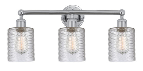 Edison Three Light Bath Vanity in Polished Chrome (405|616-3W-PC-G112)