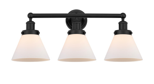 Edison Three Light Bath Vanity in Matte Black (405|616-3W-BK-G41)