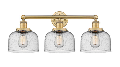 Edison Three Light Bath Vanity in Brushed Brass (405|616-3W-BB-G74)