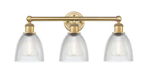 Edison Three Light Bath Vanity in Brushed Brass (405|616-3W-BB-G382)