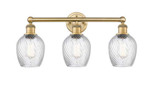 Edison Three Light Bath Vanity in Brushed Brass (405|616-3W-BB-G292)