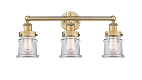 Edison Three Light Bath Vanity in Brushed Brass (405|616-3W-BB-G182S)