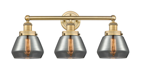 Edison Three Light Bath Vanity in Brushed Brass (405|616-3W-BB-G173)