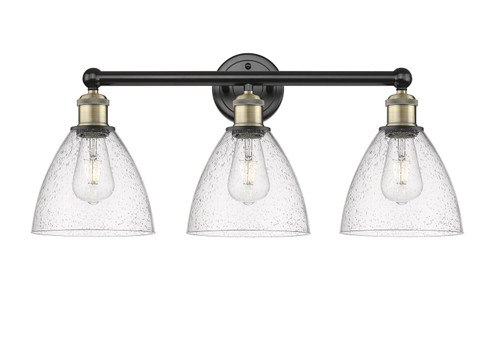 Edison Three Light Bath Vanity in Black Antique Brass (405|616-3W-BAB-GBD-754)