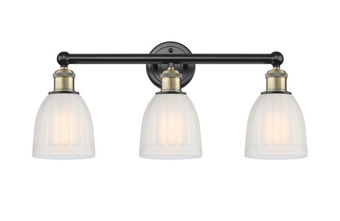 Edison Three Light Bath Vanity in Black Antique Brass (405|616-3W-BAB-G441)