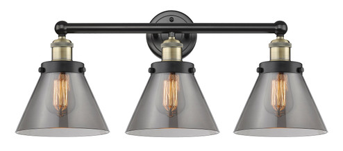 Edison Three Light Bath Vanity in Black Antique Brass (405|616-3W-BAB-G43)