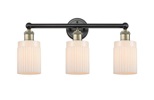 Edison Three Light Bath Vanity in Black Antique Brass (405|616-3W-BAB-G341)