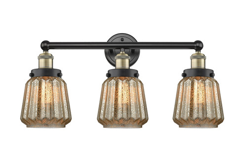Edison Three Light Bath Vanity in Black Antique Brass (405|616-3W-BAB-G146)