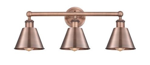 Edison Three Light Bath Vanity in Antique Copper (405|616-3W-AC-M8-AC)