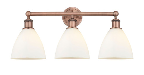 Edison Three Light Bath Vanity in Antique Copper (405|616-3W-AC-GBD-751)