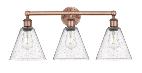 Edison Three Light Bath Vanity in Antique Copper (405|616-3W-AC-GBC-84)