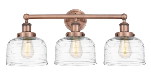 Edison Three Light Bath Vanity in Antique Copper (405|616-3W-AC-G713)