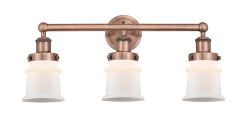 Edison Three Light Bath Vanity in Antique Copper (405|616-3W-AC-G181S)
