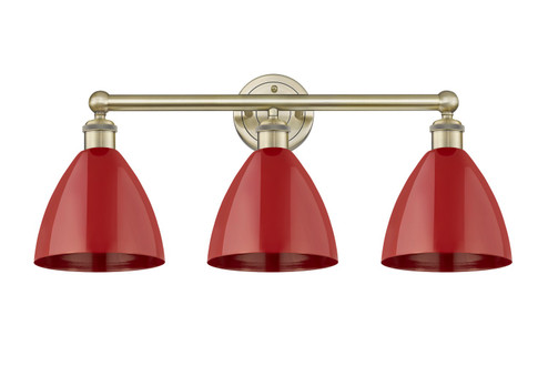 Edison Three Light Bath Vanity in Antique Brass (405|616-3W-AB-MBD-75-RD)