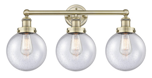 Edison Three Light Bath Vanity in Antique Brass (405|616-3W-AB-G204-8)