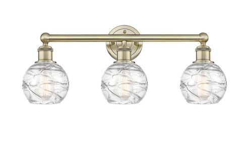 Edison Three Light Bath Vanity in Antique Brass (405|616-3W-AB-G1213-6)