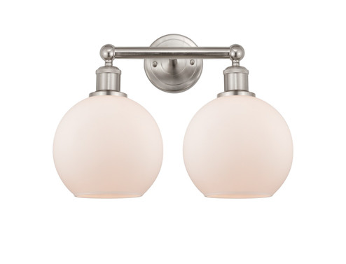 Edison Two Light Bath Vanity in Satin Nickel (405|616-2W-SN-G121-8)