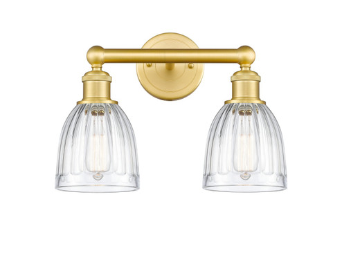 Edison Two Light Bath Vanity in Satin Gold (405|616-2W-SG-G442)