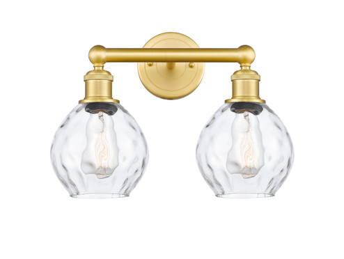 Edison Two Light Bath Vanity in Satin Gold (405|616-2W-SG-G362)
