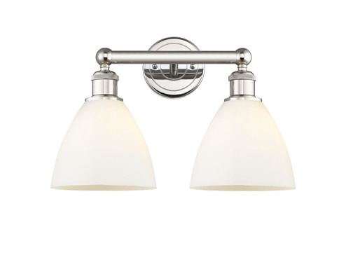 Edison Two Light Bath Vanity in Polished Nickel (405|616-2W-PN-GBD-751)