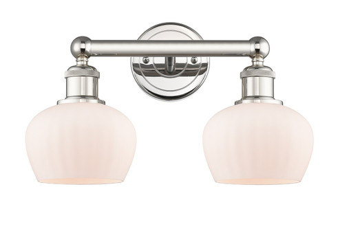 Edison Two Light Bath Vanity in Polished Nickel (405|616-2W-PN-G91)