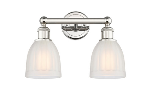 Edison Two Light Bath Vanity in Polished Nickel (405|616-2W-PN-G441)