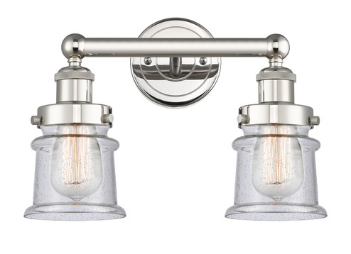 Edison Two Light Bath Vanity in Polished Nickel (405|616-2W-PN-G184S)