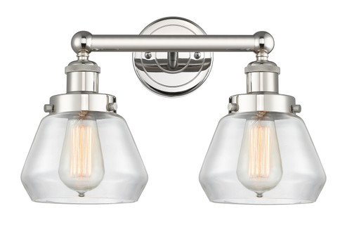 Edison Two Light Bath Vanity in Polished Nickel (405|616-2W-PN-G172)