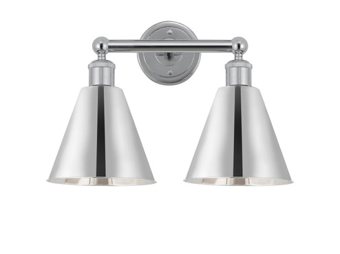 Edison Two Light Bath Vanity in Polished Chrome (405|616-2W-PC-MBC-8-PC)