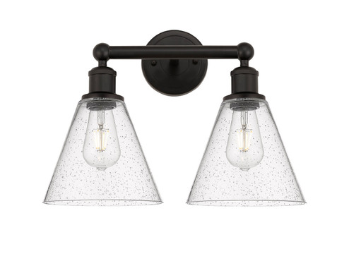 Edison Two Light Bath Vanity in Oil Rubbed Bronze (405|616-2W-OB-GBC-84)