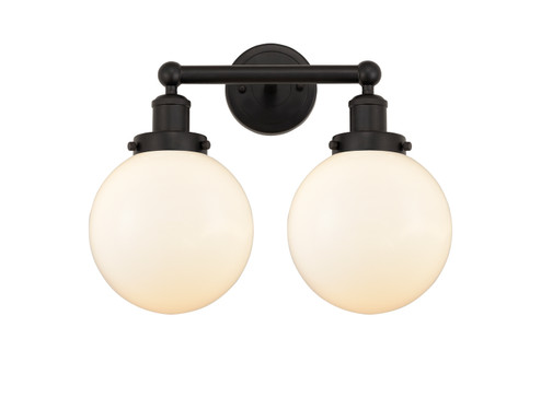 Edison Two Light Bath Vanity in Oil Rubbed Bronze (405|616-2W-OB-G201-8)