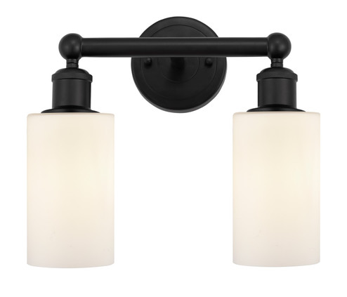 Edison Two Light Bath Vanity in Matte Black (405|616-2W-BK-G801)