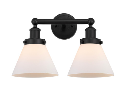 Edison Two Light Bath Vanity in Matte Black (405|616-2W-BK-G41)