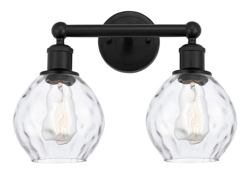 Edison Two Light Bath Vanity in Matte Black (405|616-2W-BK-G362)