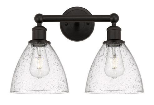 Edison Two Light Bath Vanity in Brushed Brass (405|616-2W-BB-GBD-752)
