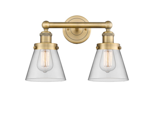 Edison Two Light Bath Vanity in Brushed Brass (405|616-2W-BB-G62)