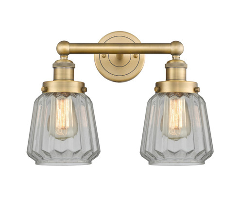 Edison Two Light Bath Vanity in Brushed Brass (405|616-2W-BB-G142)