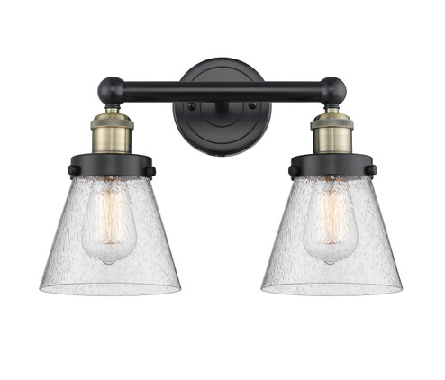 Edison Two Light Bath Vanity in Black Antique Brass (405|616-2W-BAB-G64)