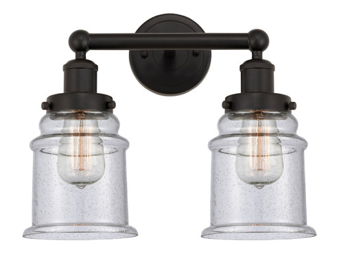 Edison Two Light Bath Vanity in Black Antique Brass (405|616-2W-BAB-G184)